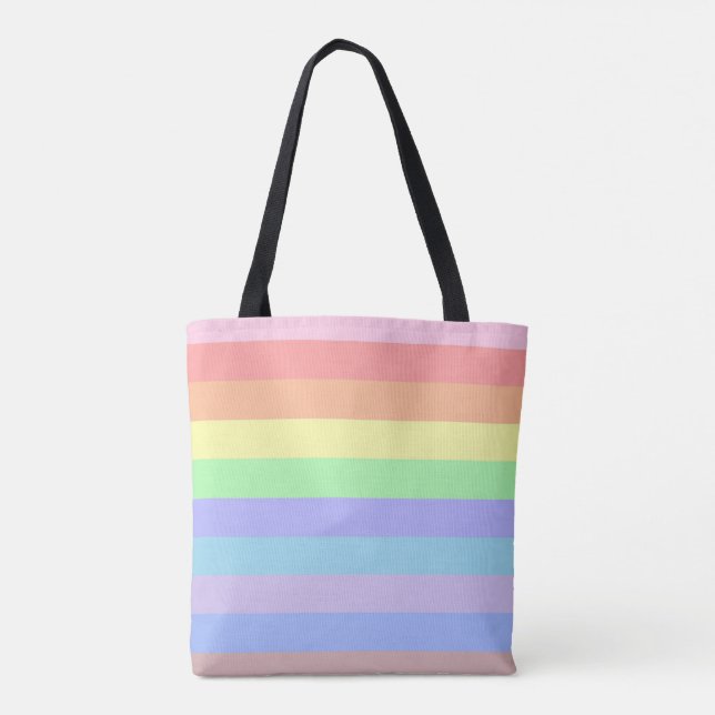 Bolsa Tote Pastel Stripes (Verso)