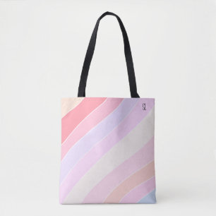 Bolsa Tote Pastel Stripes Personalizadas