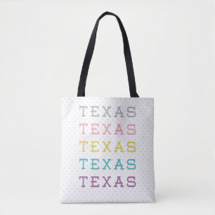 Bolsa Tote Pastel Texas, Texas