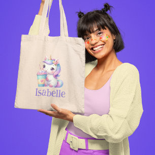Bolsa Tote Pastel Unicorn