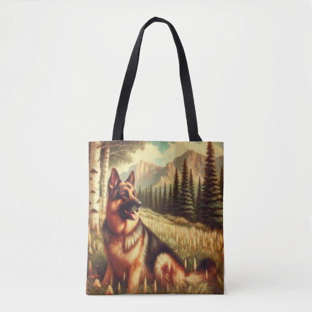 Bolsa Tote Pastor Alemão (Frente)