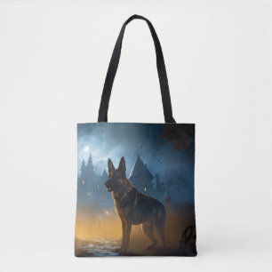Bolsa Tote Pastor Alemão de Halloween Assustador