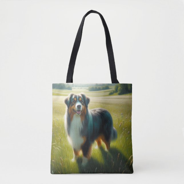 Bolsa Tote Pastor Australiano (Frente)