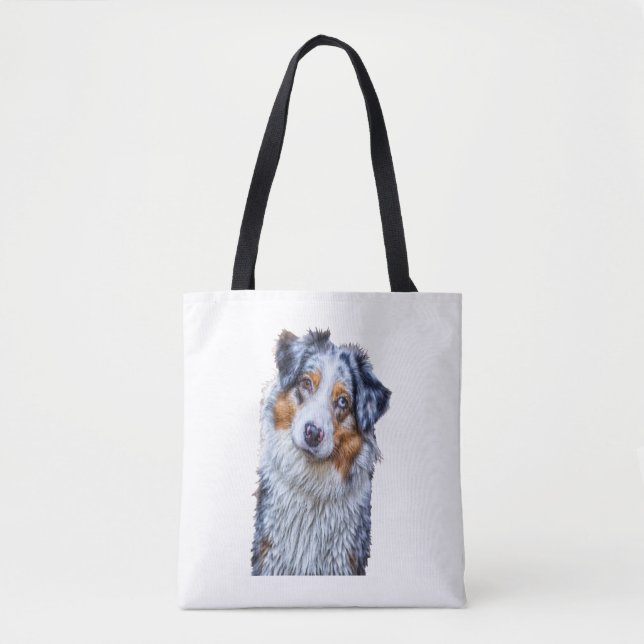 Bolsa Tote Pastor australiano (Frente)