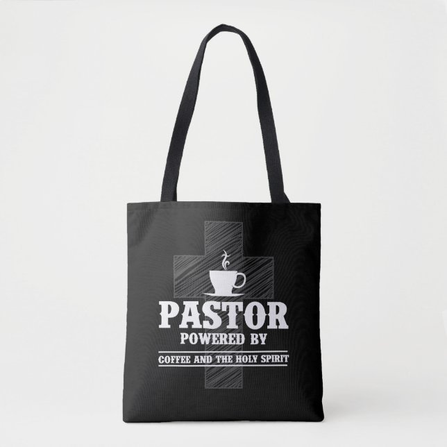 Bolsa Tote Pastor Preacher Café Lover Sacro Espírito Cafeeiro (Frente)