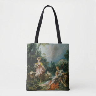 Bolsa Tote Pastoral com um Tocador de Gaita de Foles por Fran