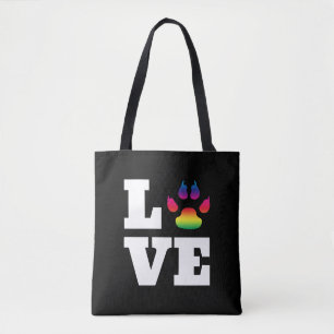 Bolsa Tote Pata arco-íris