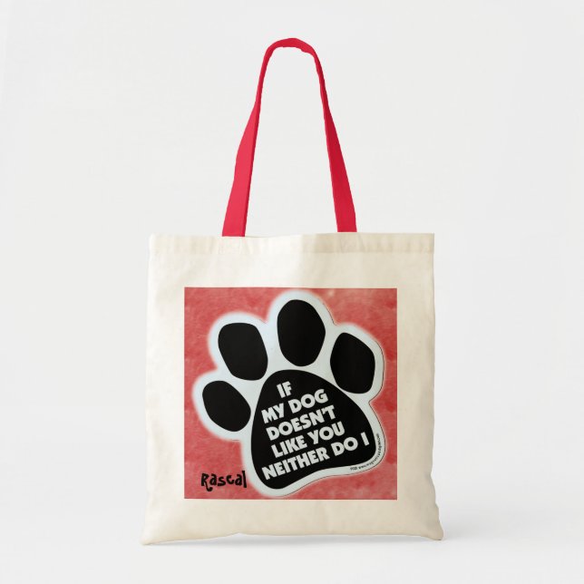 Bolsa Tote Pata de cão com algodão (Frente)