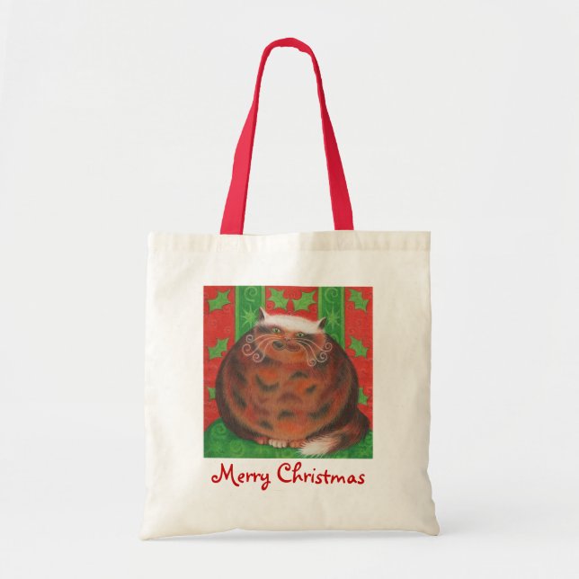Bolsa Tote Pata de Natal "Feliz Natal" (Frente)