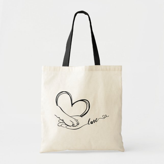 Bolsa Tote Pata e Amor Mão (Frente)
