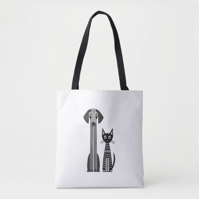 Bolsa Tote Patas e Bigodes (Frente)