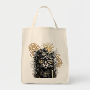 Bolsa Tote Patas Espirituosas O Gato Steampunk Funky