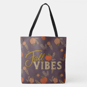 Bolsa Tote Patch da Abóbora de outono das Vibes