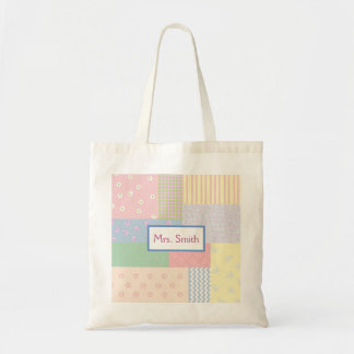 Bolsa Tote Patchwork de Pastel