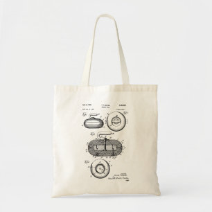 Bolsa Tote Patente de pedra de ondulação