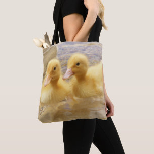 Bolsa Tote Patinhos amarelos distorcido das imagens de