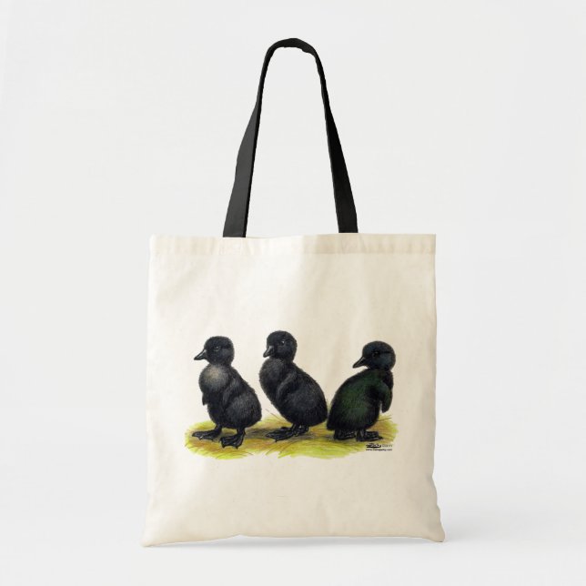 Bolsa Tote Patinhos Black Cayuga (Frente)