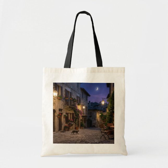 Bolsa Tote Pátio Antigo à Noite (Frente)
