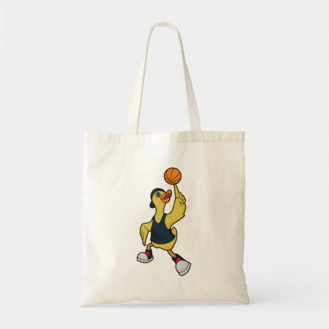 Bolsa Tote Pato como jogador de basquetebol (Frente)