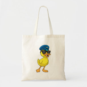 Bolsa Tote Pato como Piloto com chapéu Piloto
