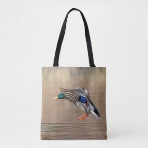 Bolsa Tote Pato de Mallard em voo