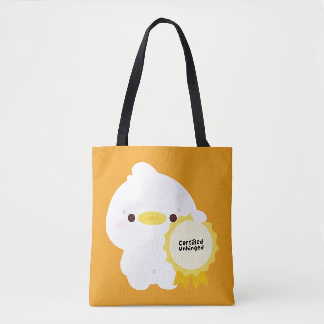 Bolsa Tote Pato Descontrolado Certificado (Frente)