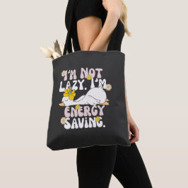 Bolsa Tote Pato Preguiçoso Engraçado 