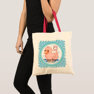 Bolsa Tote Pato rosa de borracha