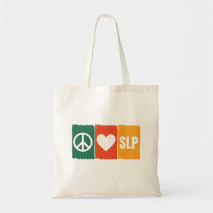 Bolsa Tote Patologista de Discurso Slip Peace Love