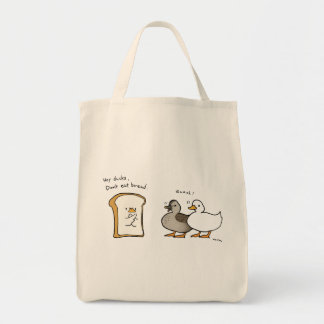 Bolsa Tote patos não comem pão
