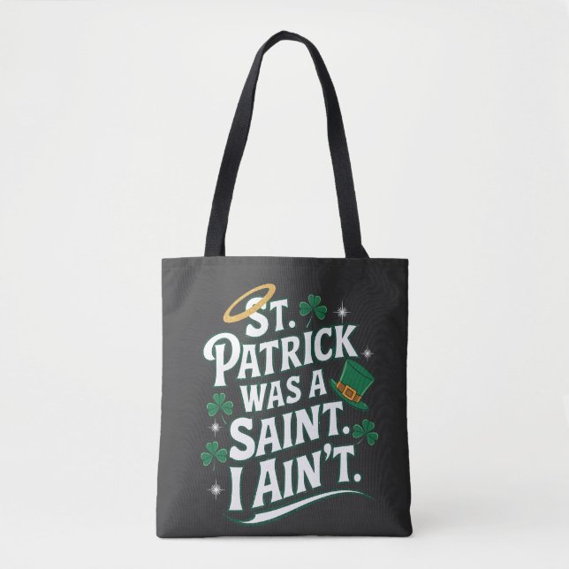 Bolsa Tote Patrick era um Santo, eu não sou engraçado (Frente)