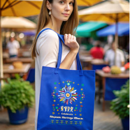 Bolsa Tote Patrimônio Hispânico Mês Latino Flagres girassol D