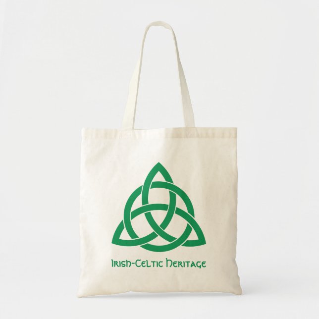 Bolsa Tote Patrimônio irlandês-celta orgulhoso- O nó da Trind (Frente)