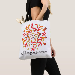 Bolsa Tote Patriot de Singapura (Cidade do Leão)