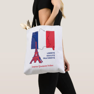 Bolsa Tote Patriotic French Flag BASTILLE DAY