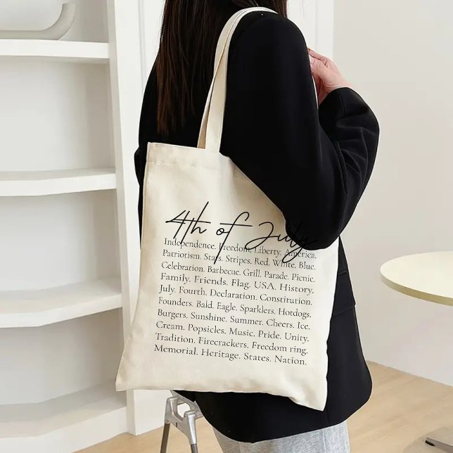 Bolsa Tote Patriótica dos EUA, Presente do Dia 4 d (4th of July tote bag, patriotic tote bag, USA bag, America tote, Independence Day bag for women)