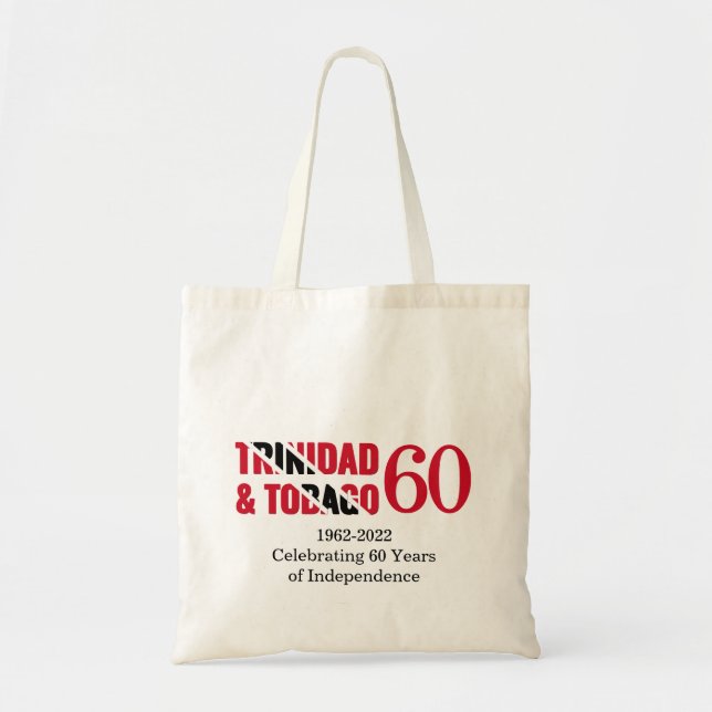 Bolsa Tote Patriótica TRINIDAD 60º aniversário da Independênc (Frente)