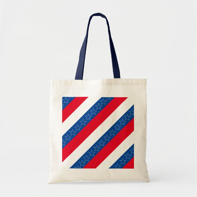 Bolsa Tote Patriótico americano (Frente)