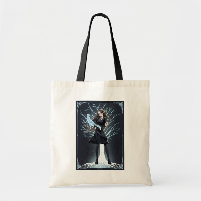 Bolsa Tote Patronus do Anime Hermione Granger (Frente)