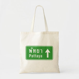 Bolsa Tote Pattaya À Frente ⚠ Sinal De Tráfego Rodoviári