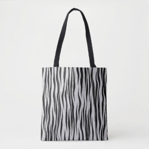 Bolsa Tote Patterno de impressão de Zebra Skin