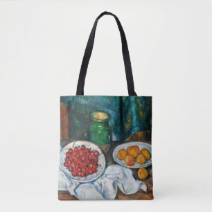 Bolsa Tote Paul Cezanne - Ainda vive com cerejas e caçadores