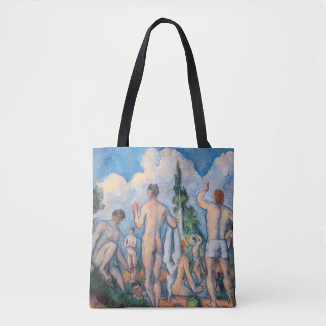 Bolsa Tote Paul Cezanne - Banhistas (Frente)