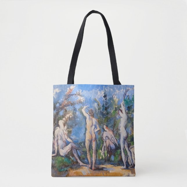 Bolsa Tote Paul Cezanne - Cinco Banhistas (Frente)