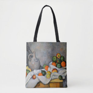 Bolsa Tote Paul Cezanne - Cortina, Jug e Fruta Bowl