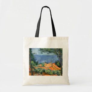 Bolsa Tote Paul Cezanne - Estaque com Telhados Vermelhos