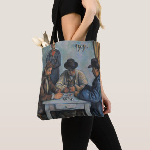 Bolsa Tote Paul Cezanne   os jogadores de cartão