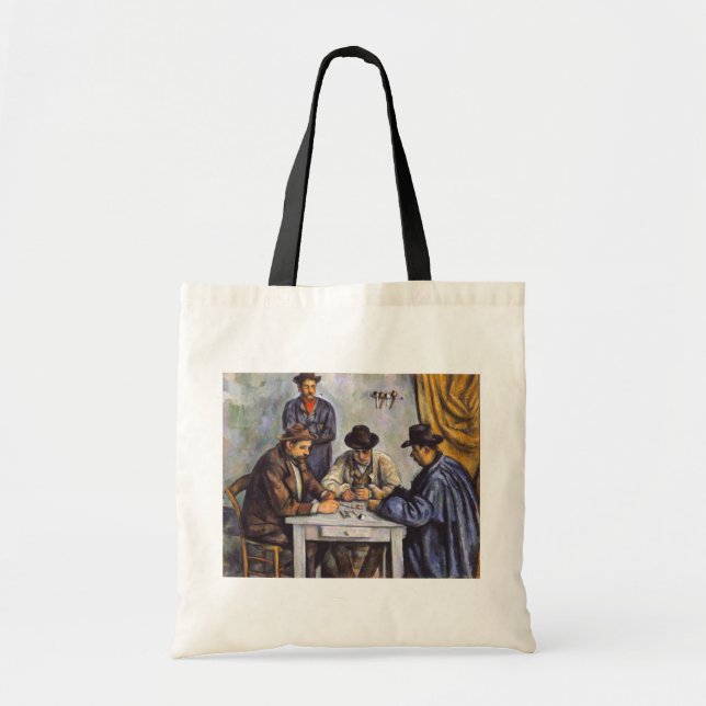 Bolsa Tote Paul Cezanne - Os Jogadores de Cartas (Frente)