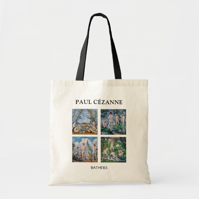 Bolsa Tote Paul Cezanne - Seleção de Bathers Masterworks (Frente)