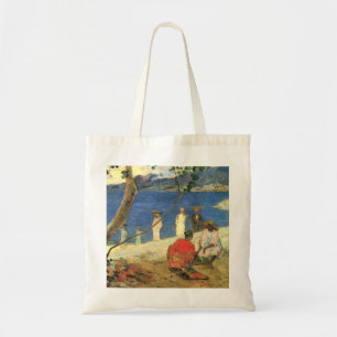 Bolsa Tote Paul Gauguin Carregadores de frutas na enseada de